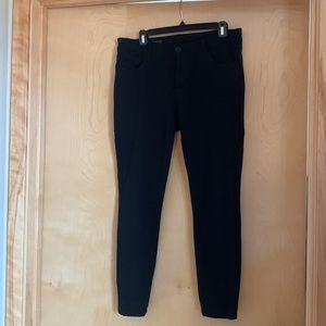 Kut from the Kloth Mia Toothpick Skinny Jeans Black Size 10